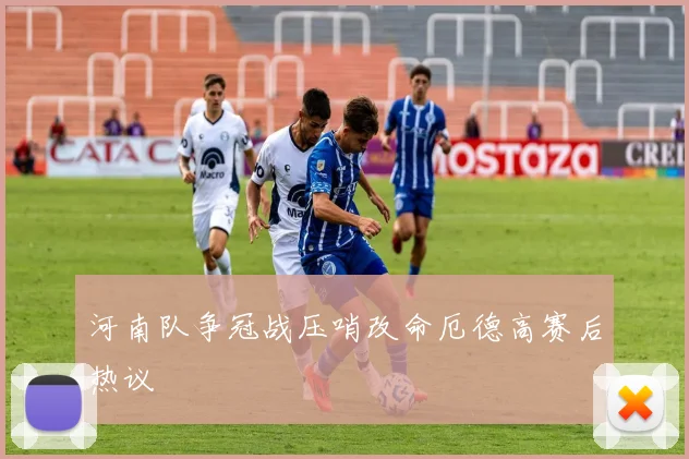 河南队争冠战压哨改命厄德高赛后热议